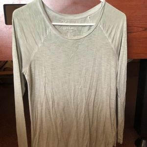 Pale green thin long sleeve